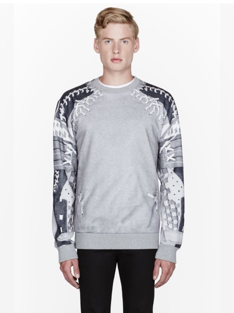 Givenchy FW13 Baseball Print Jersey Sweatshirt – Medium